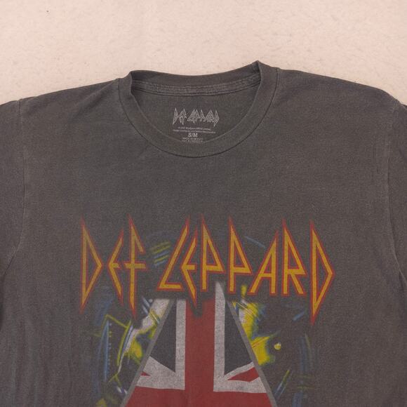 Def Leppard Hysteria Band Graphic T Shirt Adult Mens Size Medium M Gray - Picture 1 of 6